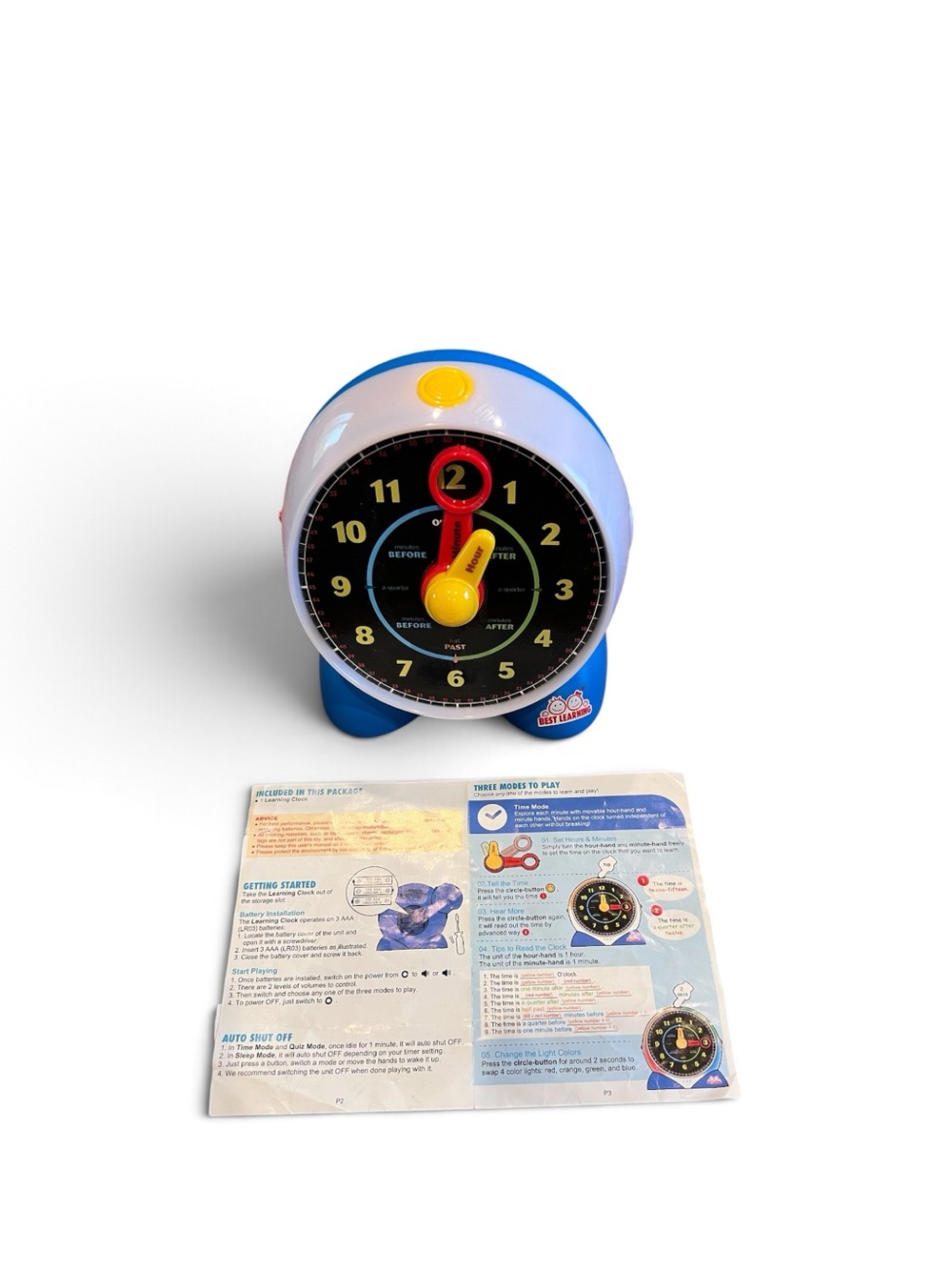 Best Learning Interactive Teaching Clock – Talking Time Learning Toy